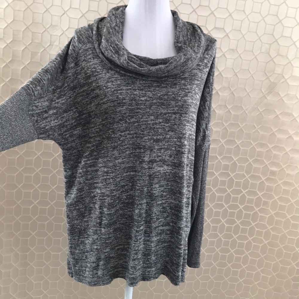 Harmony Balance Cowl Neck Sweater Gray Size XL
